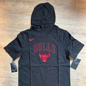 NBA Chicago Bulls Nike Hooded T-shirt Size L 14/16 BNWT